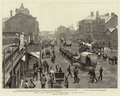 Die Hauptstraße in Johannesburg, Südafrika von Robert Barnes